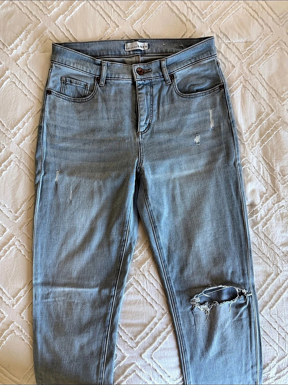 Loft Skinny Jeans Blue Waist 27